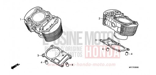 CYLINDRE VT750C2SA de 2010